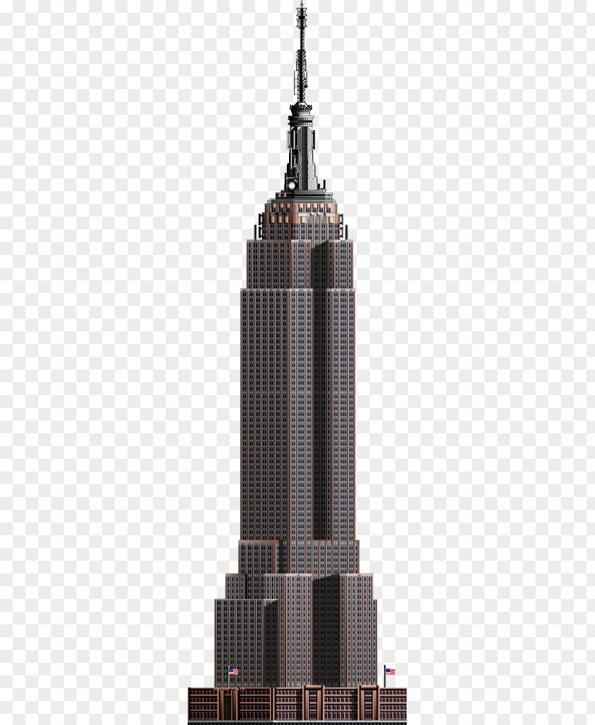Empire State Skyscraper World Trade Center Building Art Skyline PNG