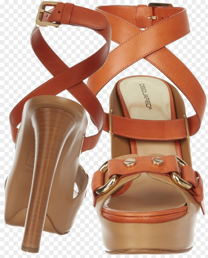 Sandals Shoe High-heeled Footwear Sandal Khaki PNG