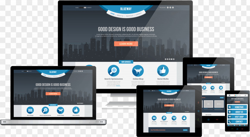 Web Design Development Digital Marketing Responsive PNG