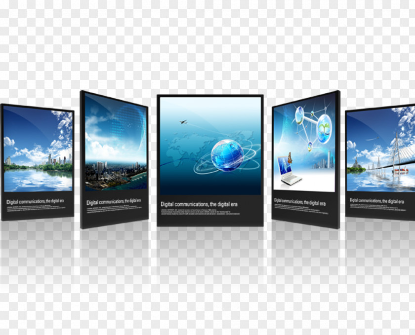 Business Technology Poster Advertising Template Banner Commerce PNG