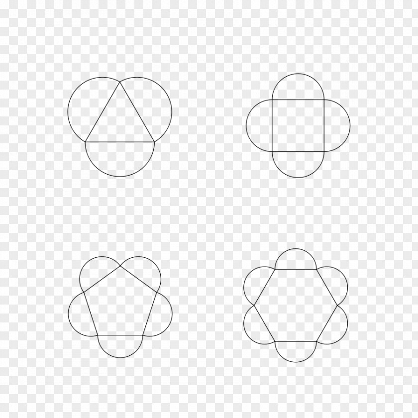 Cliparts Half Circle Point Angle Black And White PNG