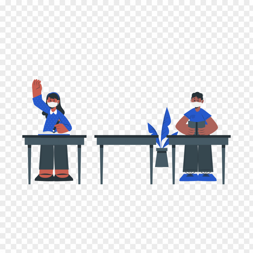 Desk Table Cartoon Office Chair Furniture PNG