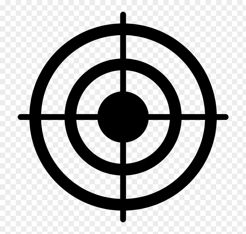 Mini Bullseye Shooting Target Clip Art PNG