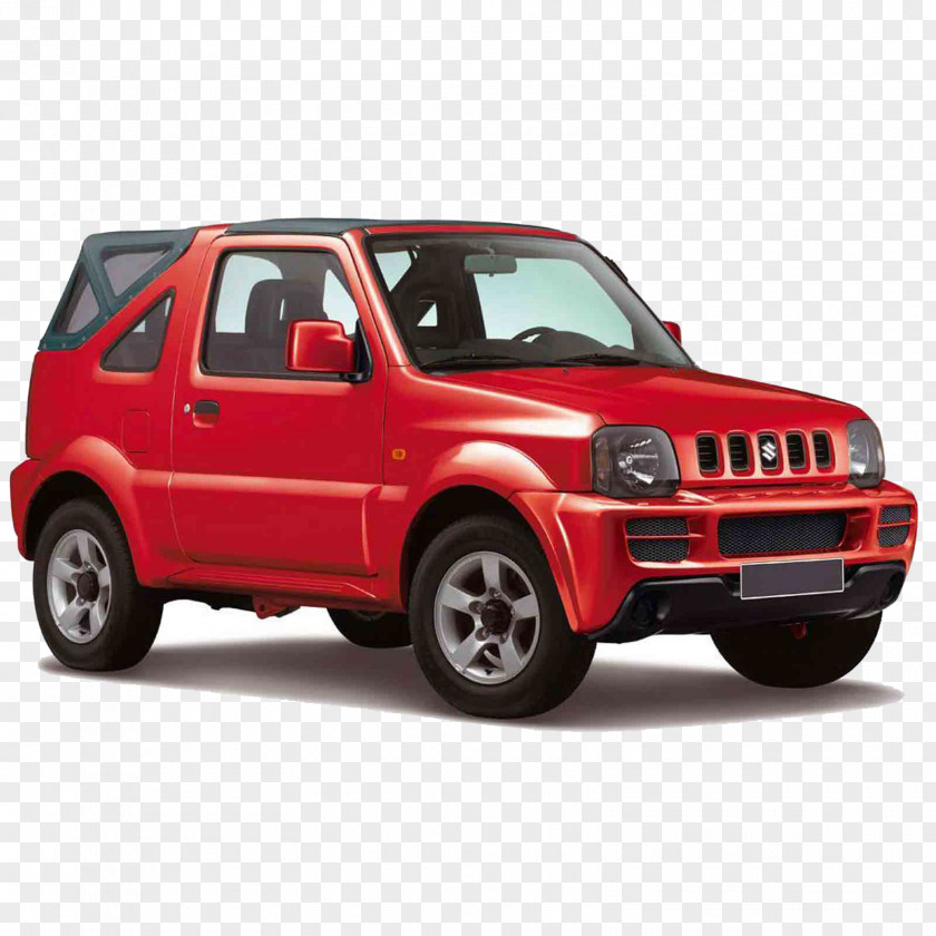 Red Cloth Suzuki Jimny Car Jeep Four-wheel Drive PNG