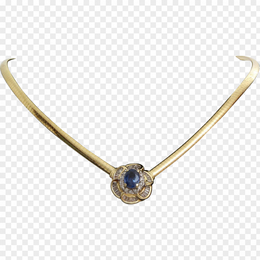 Italy Jewellery Choker Necklace Sapphire Gold PNG