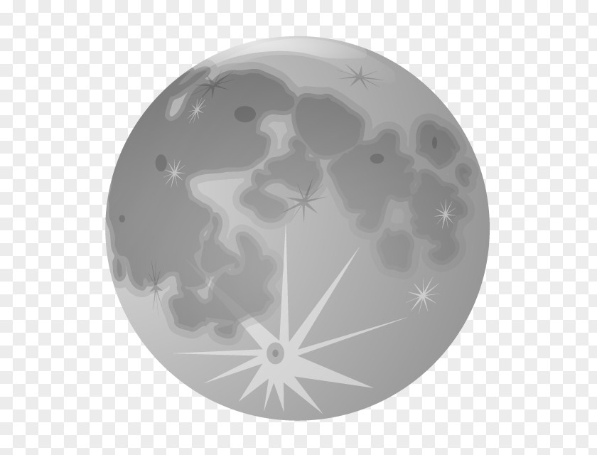 Mid-Autumn Moon Vector Full Lunar Phase Clip Art PNG