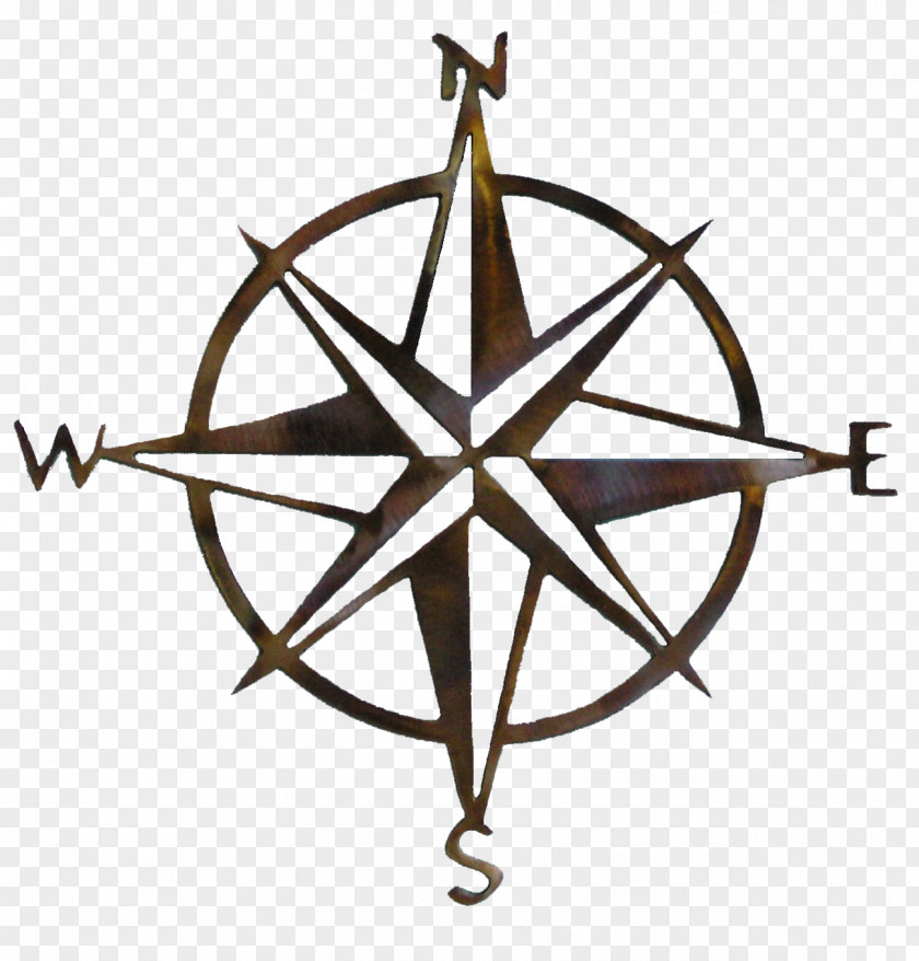 Compass Rose United States The Lord Of Rings Car Decal PNG