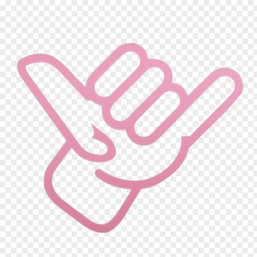 Hang Loose Shaka Sign Symbol Surfing Sleeve PNG