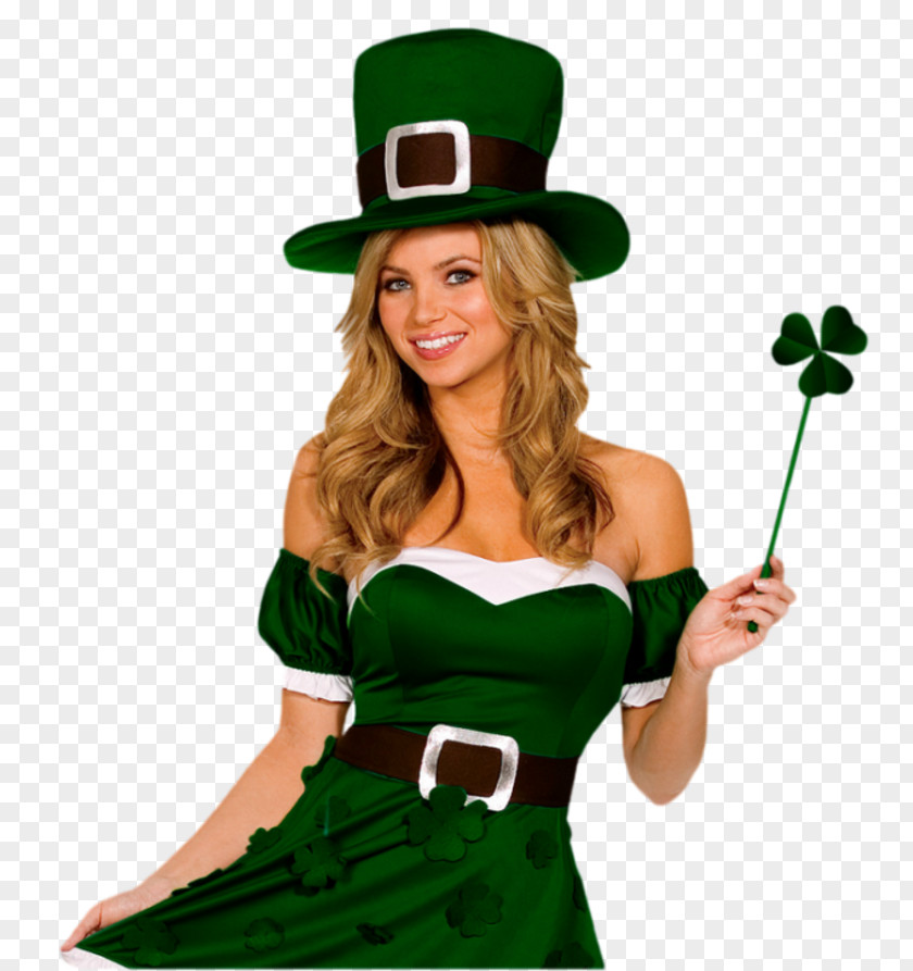 Saint Patrick's Day Costume Woman Disguise PNG