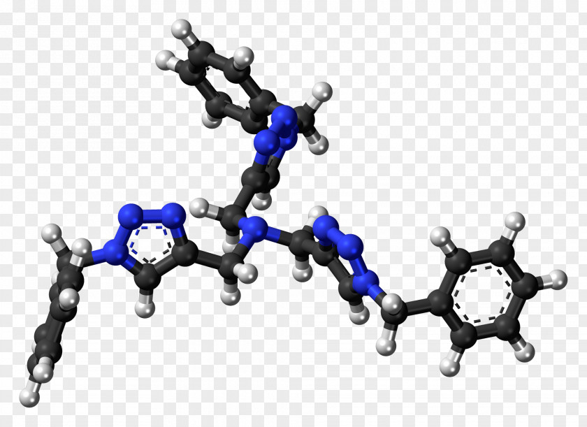 Tris(benzyltriazolylmethyl)amine Methylamine Molecule Chemistry PNG