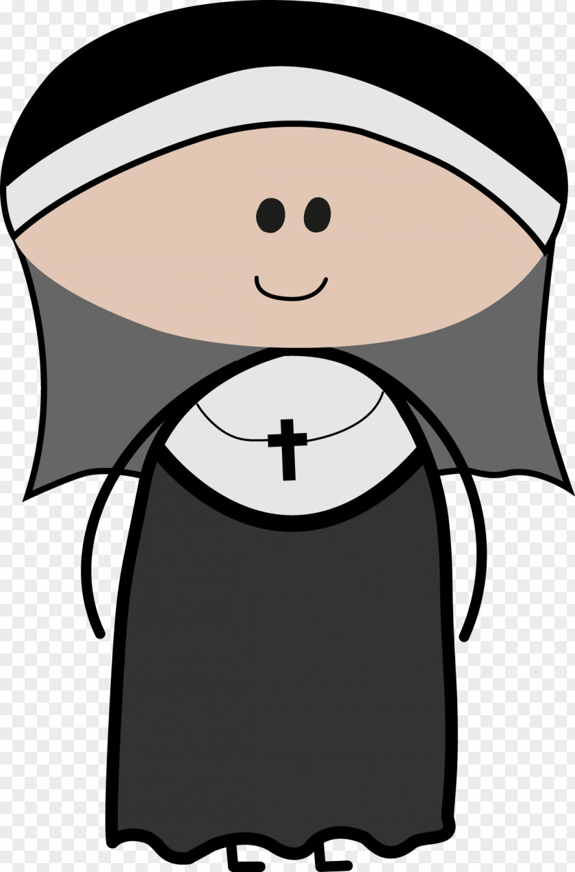 White Patch Clip Art Illustration Nun Image Free Content PNG