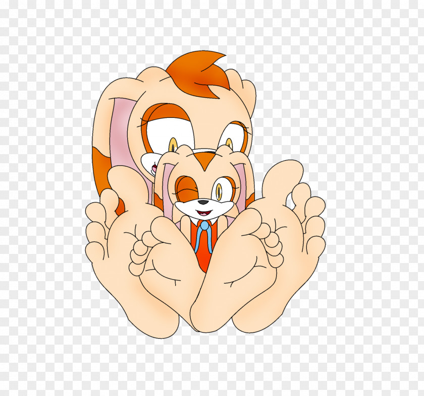 Mocha Cream The Rabbit Rabbit's Foot Finger PNG