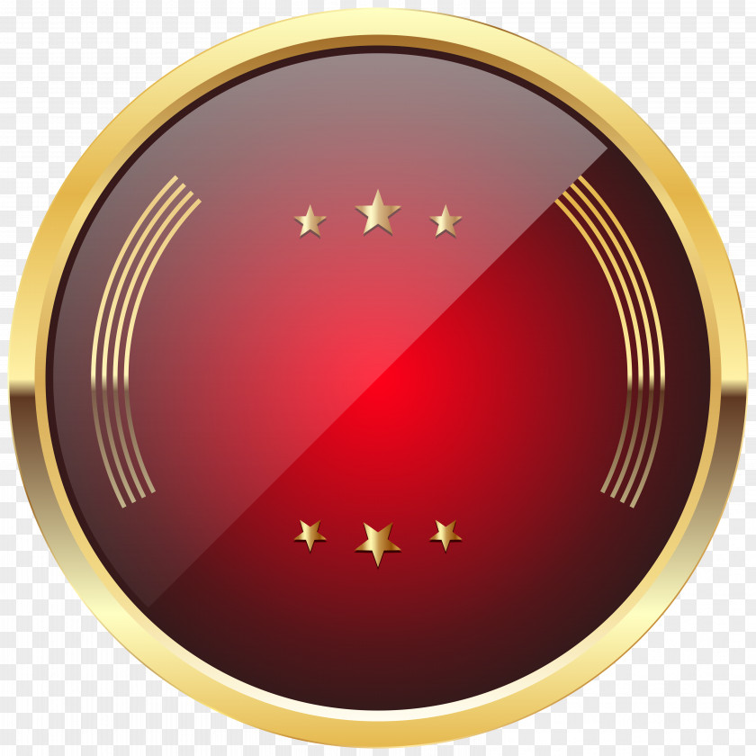 Red Badge Template Transparent Clip Art Image PNG
