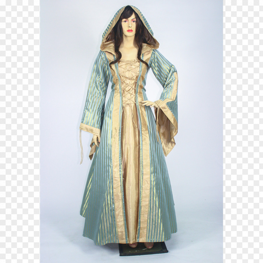 Renaissance Gown Robe Costume Design PNG