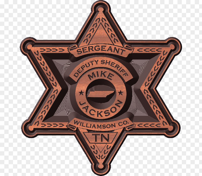Sheriff Star Emblem Badge PNG