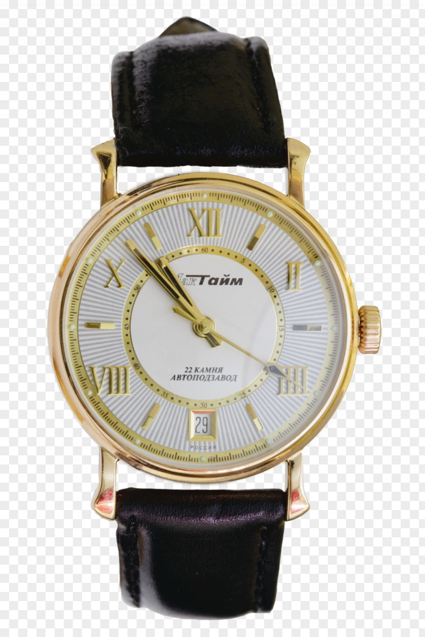 Alarm Clock Bulova Automatic Watch Gold Jewellery PNG