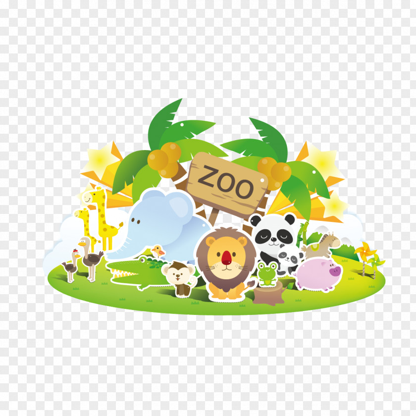 Animal Grass Zoo Clip Art PNG