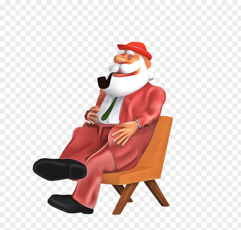 Chair Sitting Santa Claus PNG