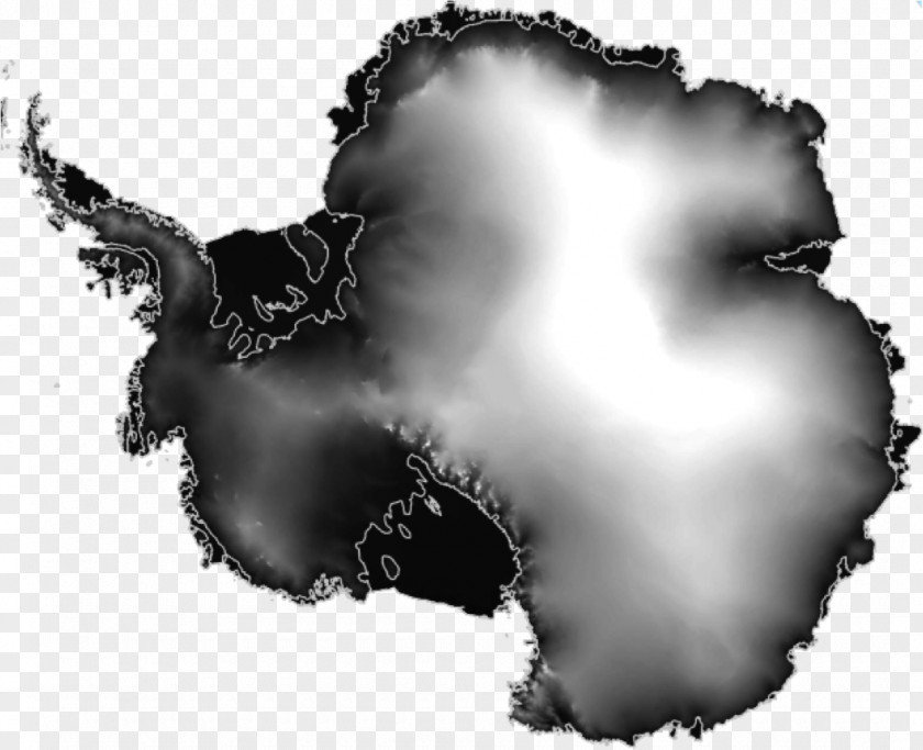 Earth West Antarctica Flat Map PNG