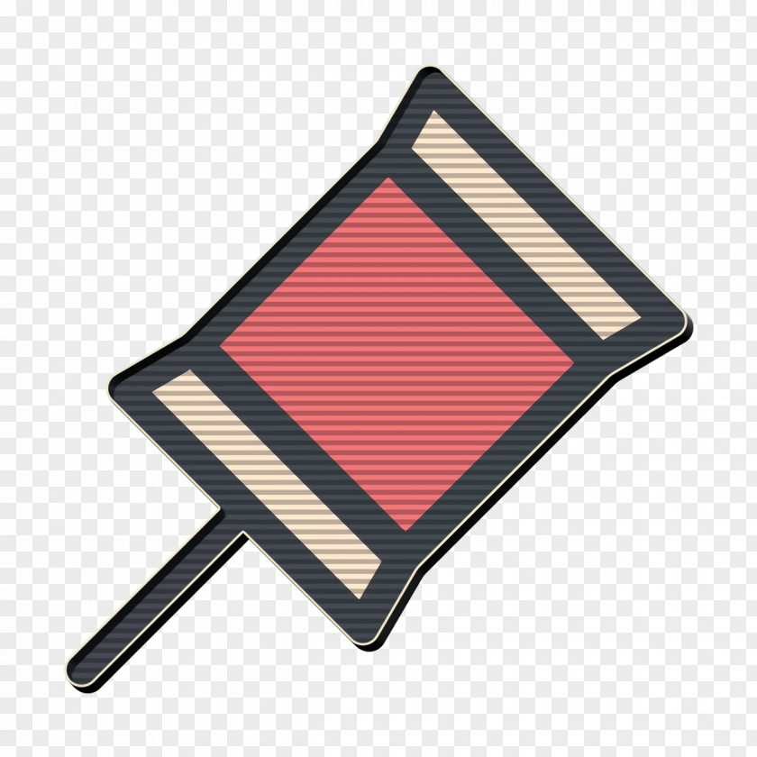 Rectangle Thumb Tack Icon Office Pin It PNG