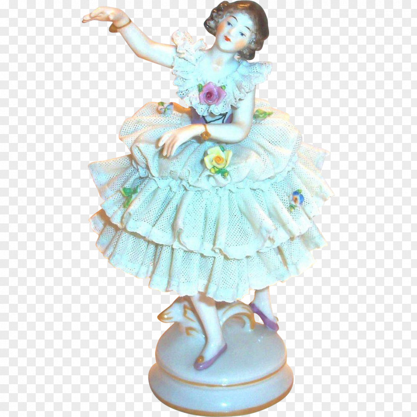 Ballerina Doll Toy Figurine Turquoise PNG