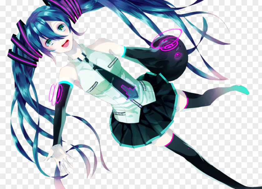 Hatsune Miku Vocaloid Rendering Art PNG