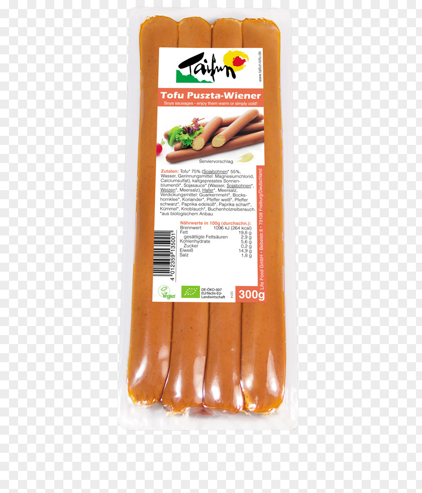 Hot Dog Vegetarian Cuisine Organic Food Tofu Taifun Weiner Frankfurters PNG