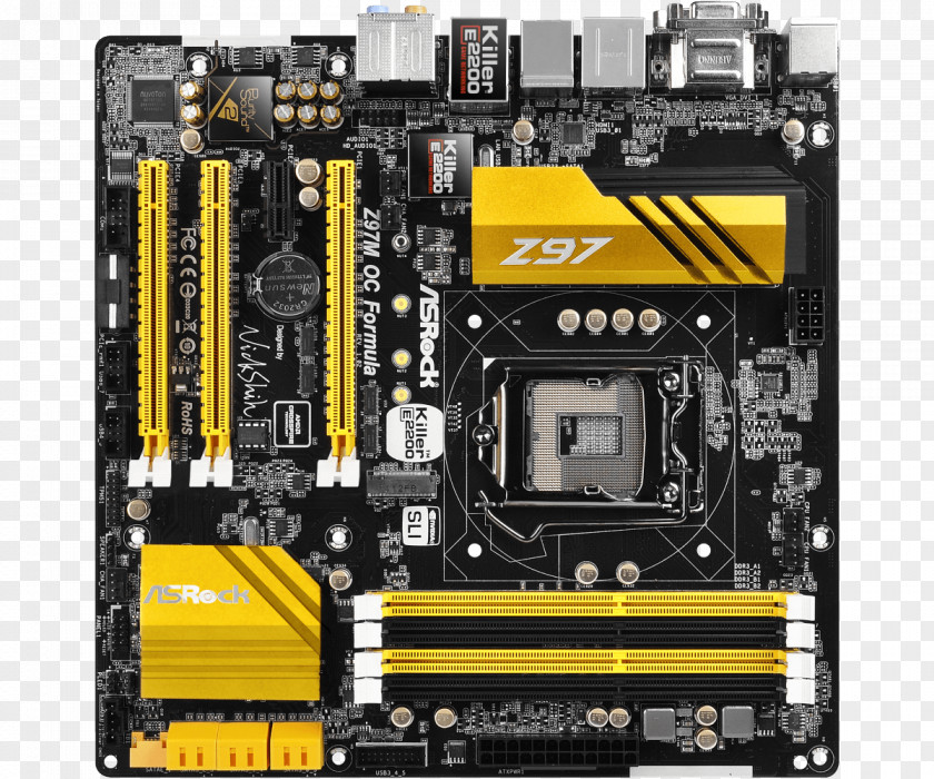 Intel Motherboard ASRock Fatal1ty Z97M Killer LGA 1150 PNG