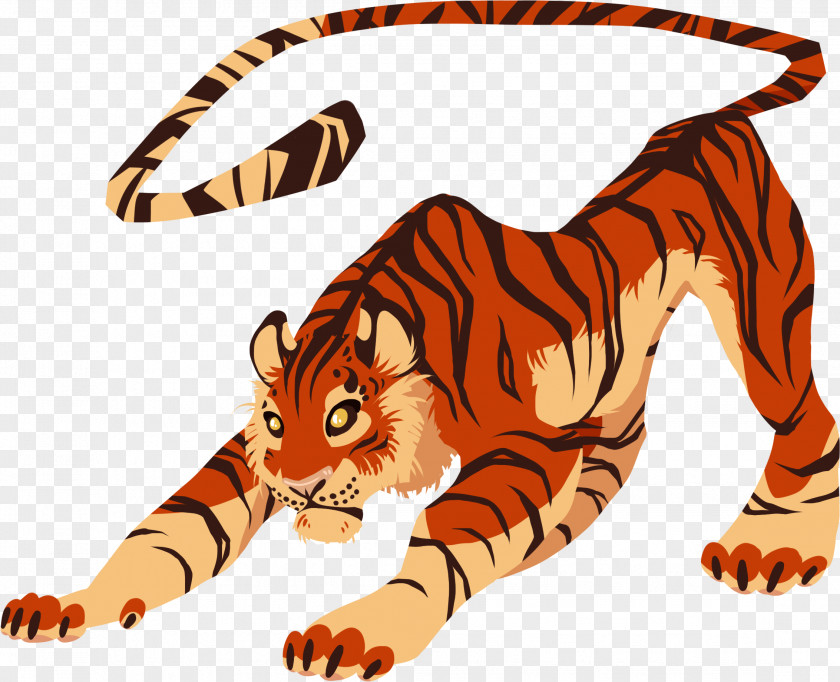 Tiger Siberian Bengal Cat Felidae Mammal PNG
