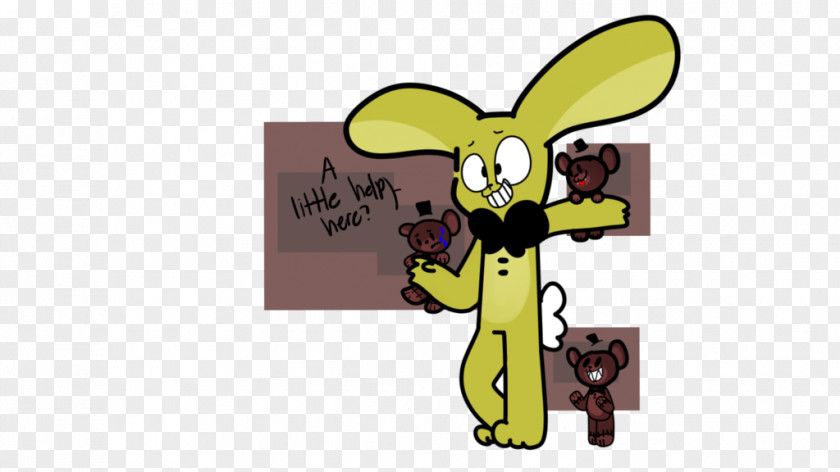 Help Me Rabbit Easter Bunny Horse Cartoon PNG