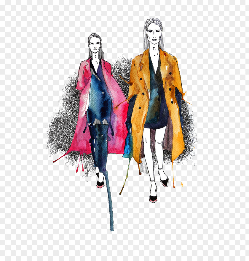 Simple Design Women's Fashion Illustration PNG