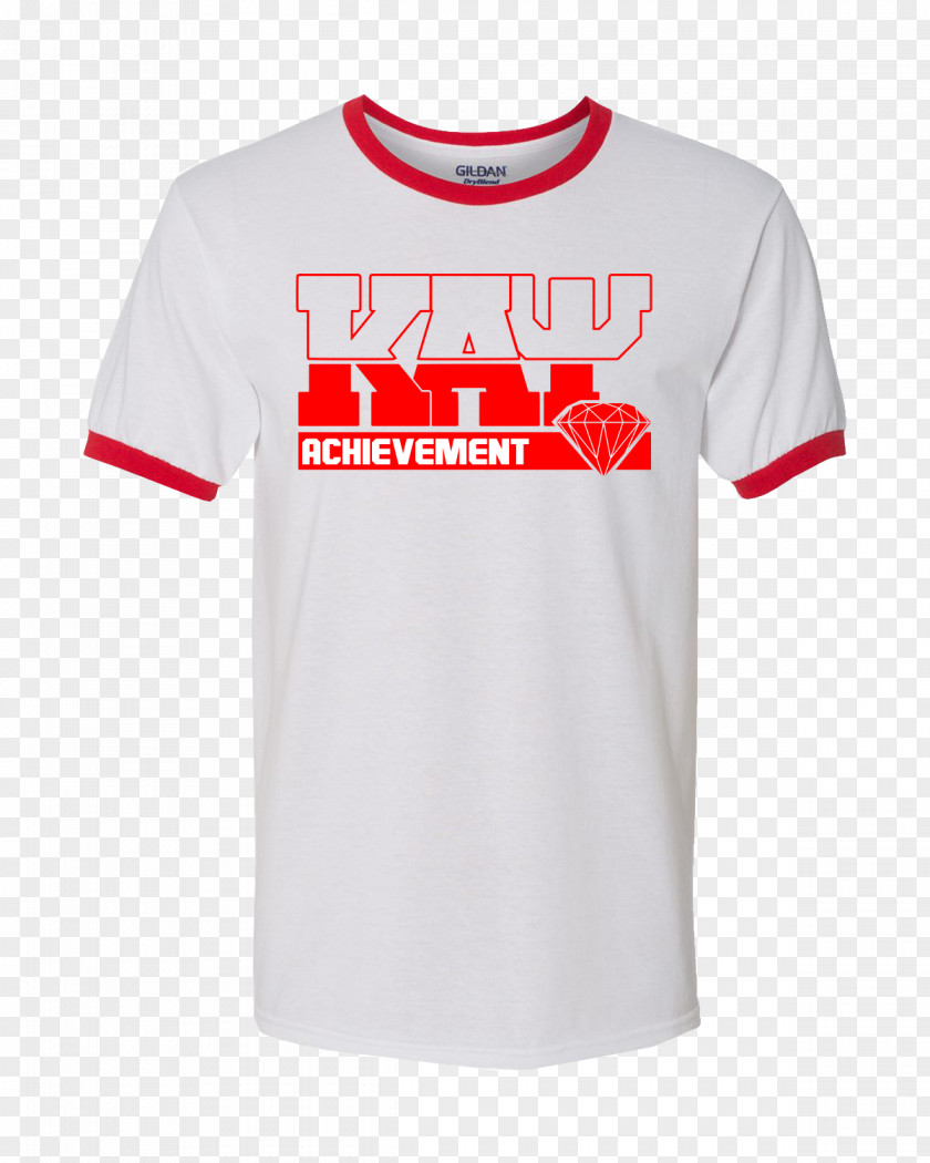 Alpha Kappa Rho Ringer T-shirt Sleeve Gildan Activewear PNG
