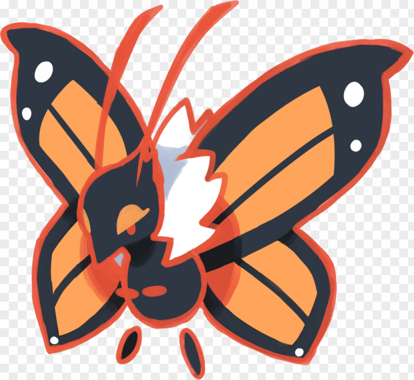 Butterfly Monarch Brush-footed Butterflies Pokémon Ultra Sun And Moon Insect PNG