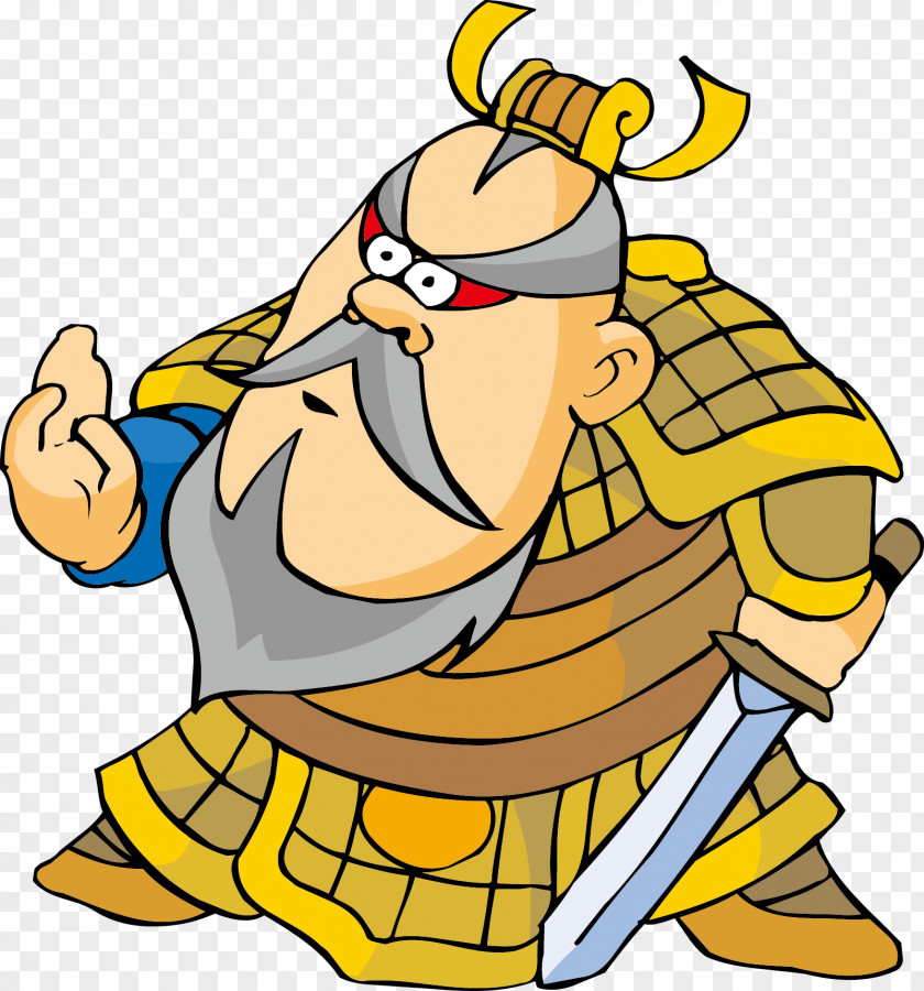 Cartoon Warrior Characters Material Drawing Character PNG