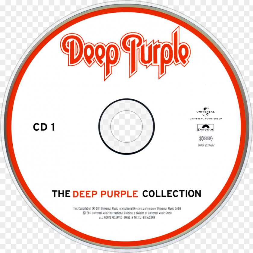 Deep Purple Compact Disc Made In Europe Brand Disk Storage PNG