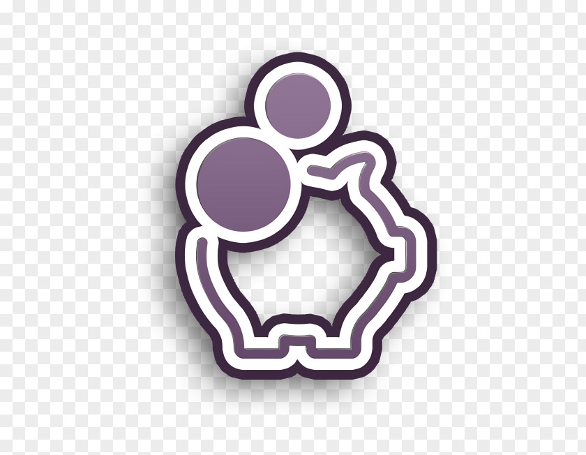 Logo Finger Save Icon Piggy Bank Business Set PNG