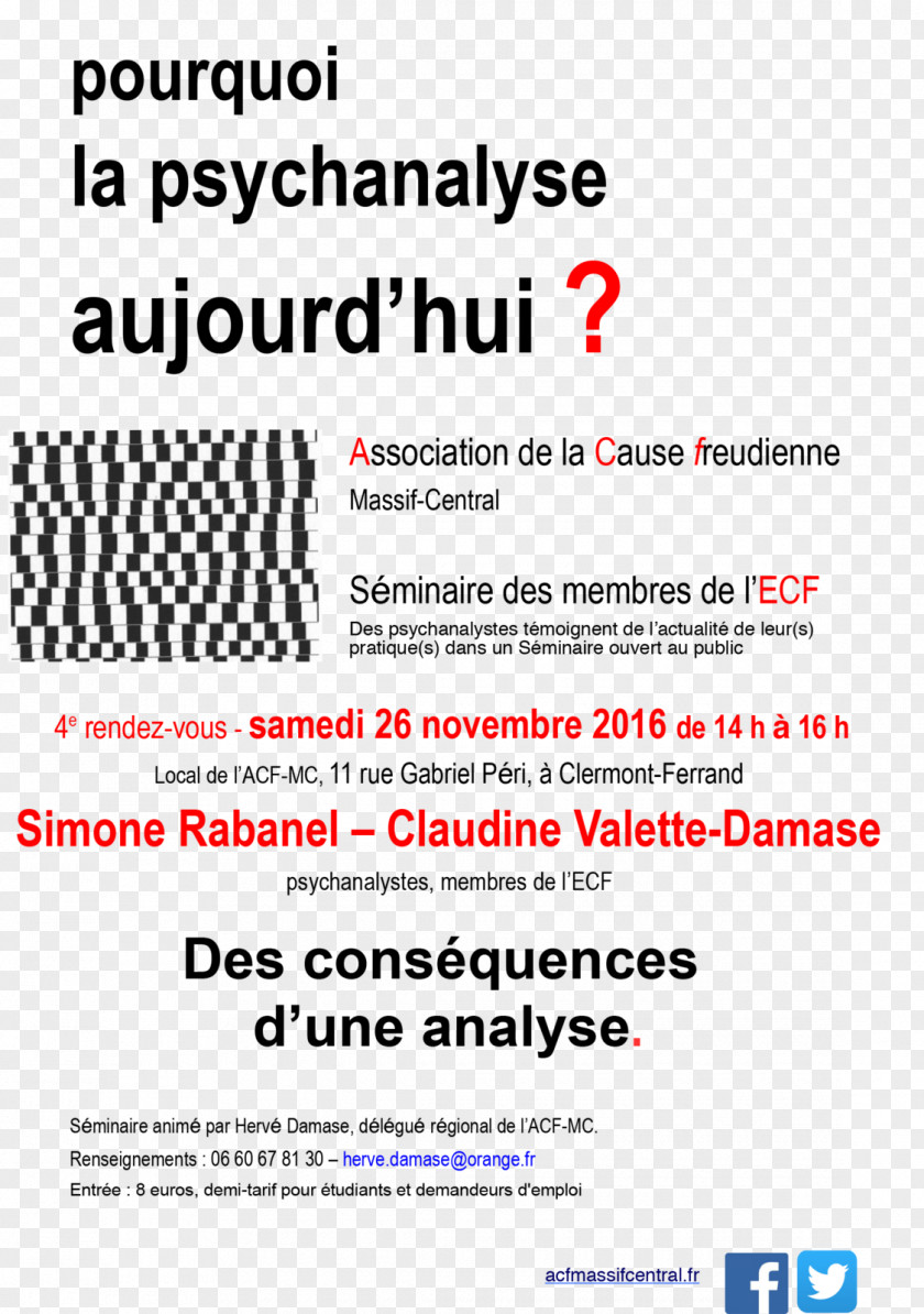 Membership Psychoanalysis Document Clermont-Ferrand Le Poinçon Psychoanalyst PNG