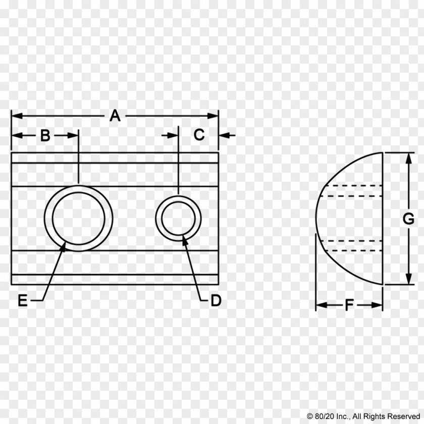 Screw 80/20 Counterbore T-nut Fastener T-slot Nut PNG