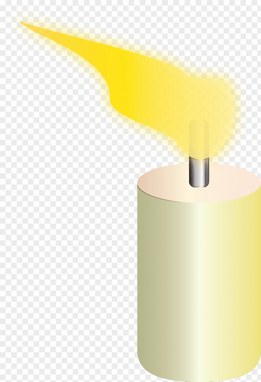 Yellow Angle Cylinder PNG