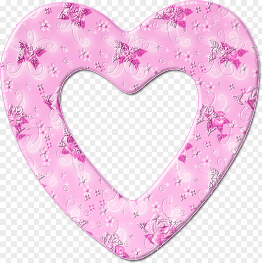 Heart Picture Frames Pink Clip Art PNG