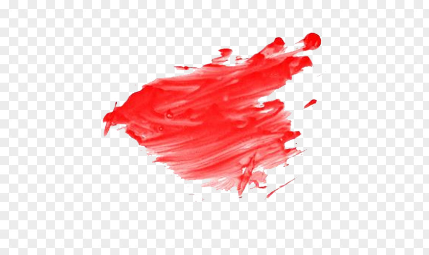 Red Paint Splash Painting Pigment PNG