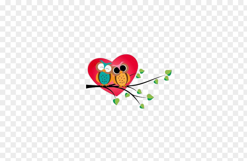 Sparrow Love Owl Valentines Day Heart Clip Art PNG