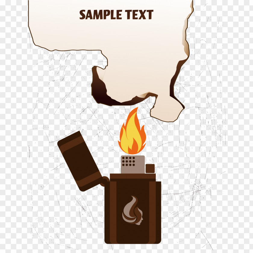 Vector Lighters And Paper Flame Match Icon PNG
