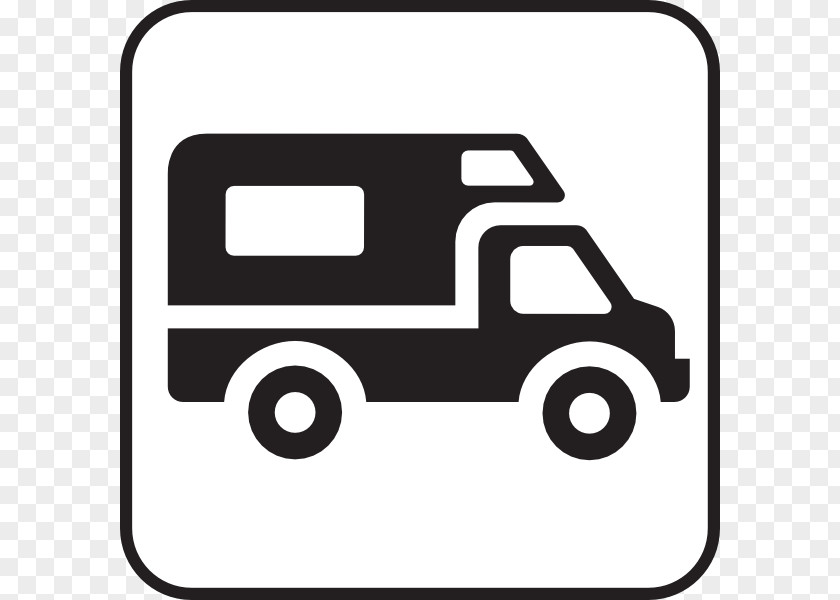 Camping Symbols Cliparts Van Car Delivery Clip Art PNG