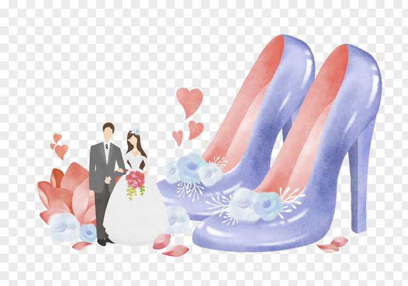 Wedding Watercolor Painting Illustration PNG