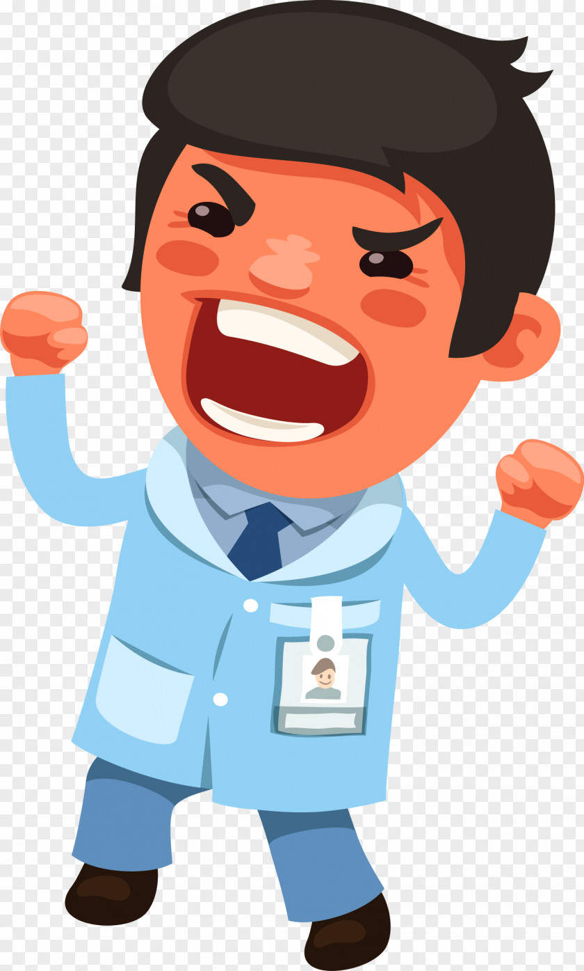 An Angry Male Doctor Physician Euclidean Vector PNG