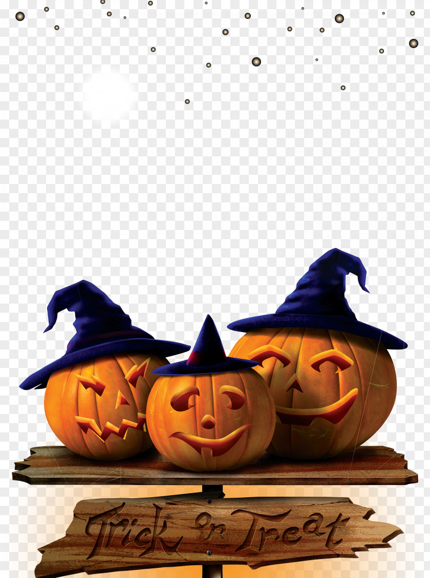 Creative Halloween Pumpkin Stars Paper Trick-or-treating Clip Art PNG