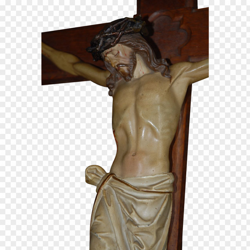 Crucifixion Bronze Sculpture Statue Classical Stone Carving PNG
