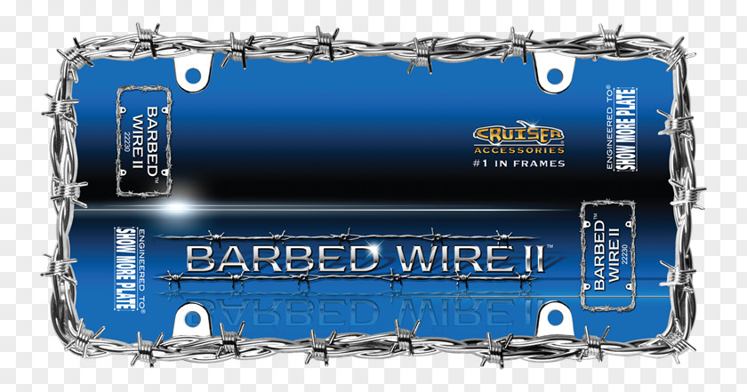 Licence Plate Car Vehicle License Plates Barbed Wire Chrome Plating PNG