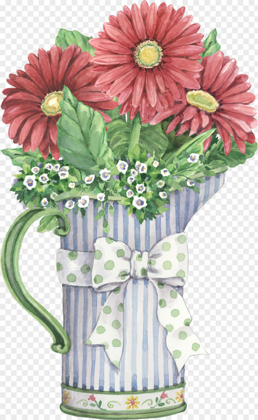 Bouquet Of Flowers Flower Vase Painting Clip Art PNG